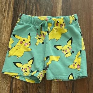 H&M Kids Pikachu Pokemon Lounge Shorts Size 4-5